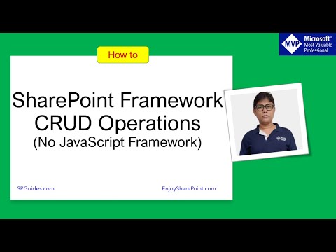 SharePoint framework crud operations no javascript framework