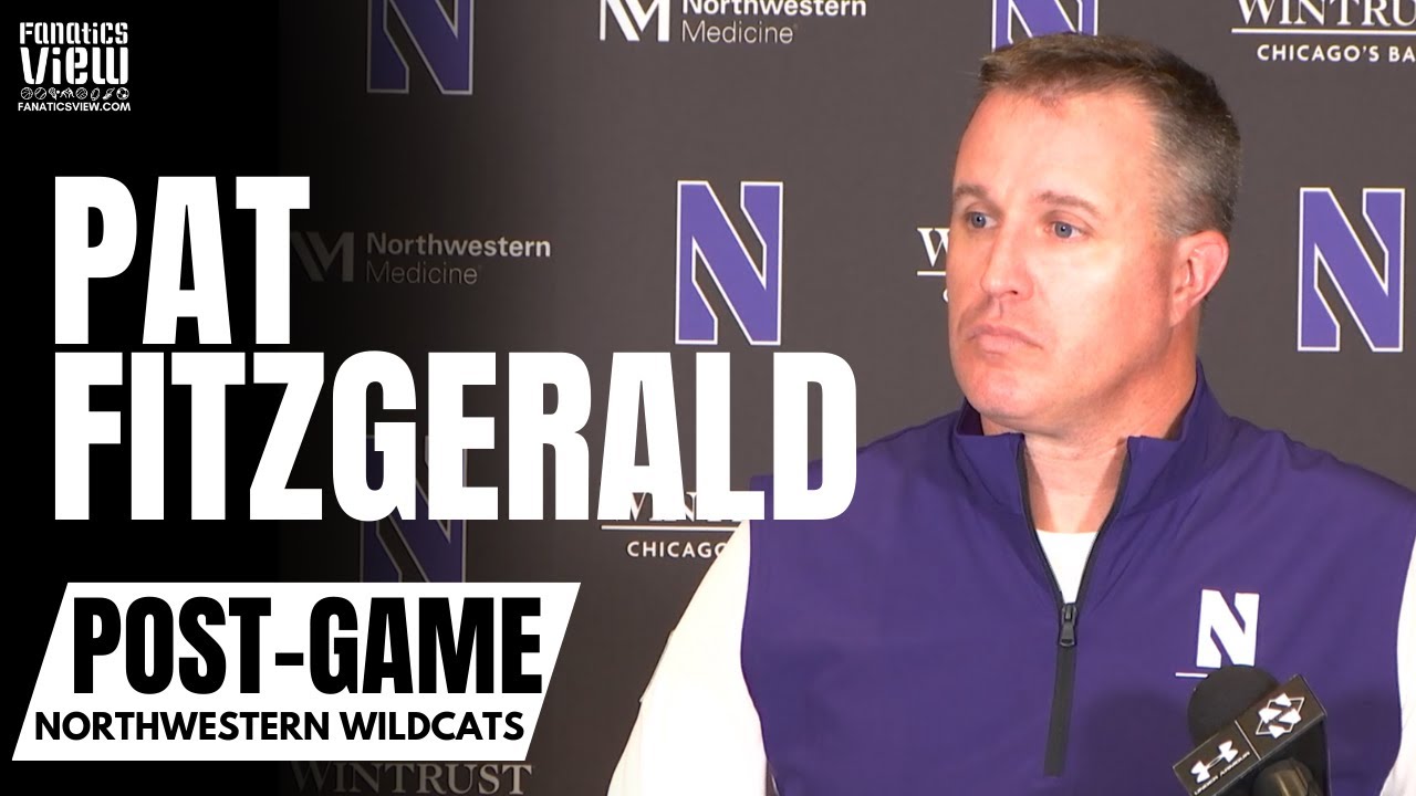 Pat Fitzgerald Reacts to Northwestern's Opening Loss vs. Michigan State, Accepts Blame for 1st Game