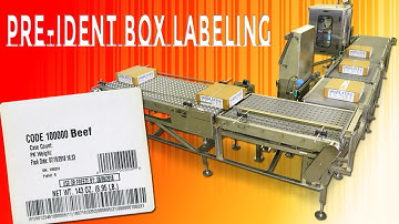 Combination Pre-Ident, Weighing & Labeling System with Automatic Scanner & Database Entry