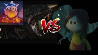 Koopa General And Indoraptor Vs Ruby Gillman And Fang