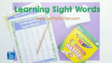 Learning Sight Words for Visual Learners: Early Childhood Education