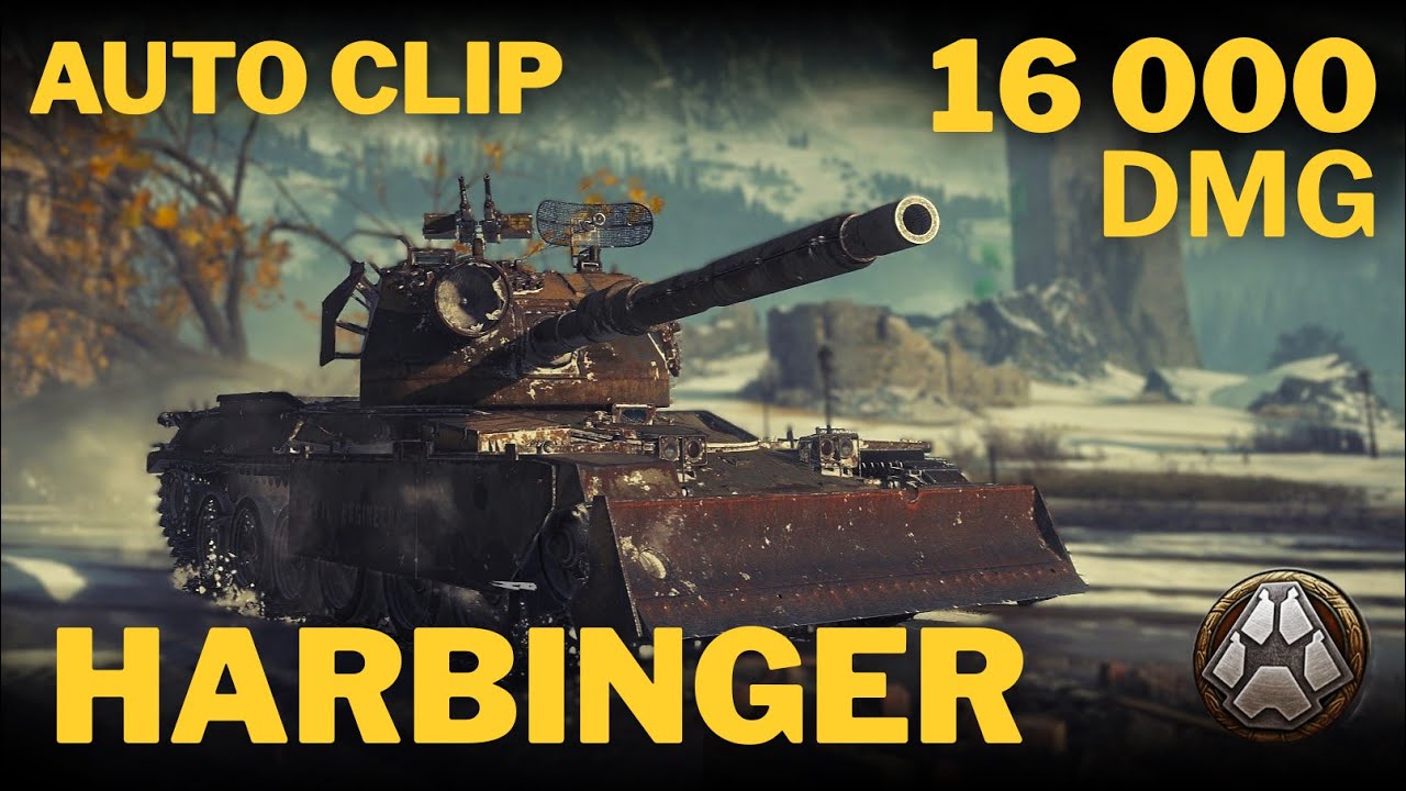 Wot - Steel Hunter - HARBINGER - 16K dmg + 8 Kills - Brutal Clip setup
