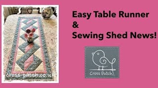 Stunning but so easy patchwork table runner