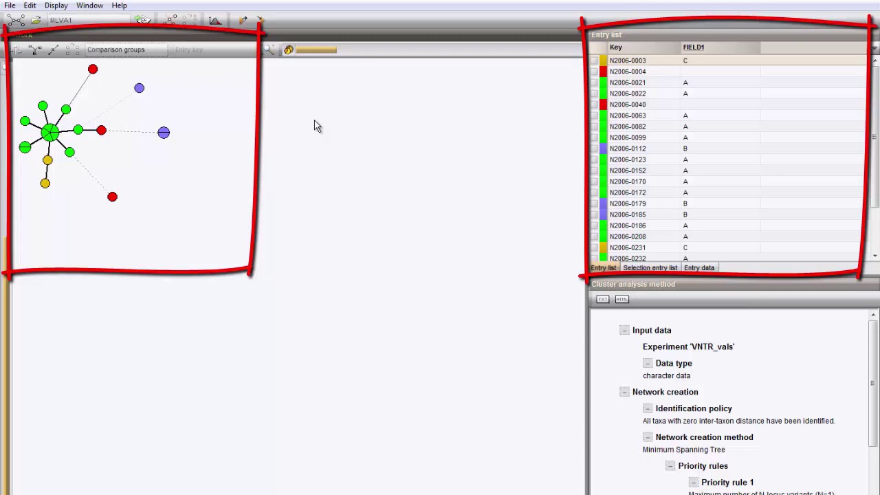 Create a minimum spanning tree based on mlva vntr data bionumerics 7 6