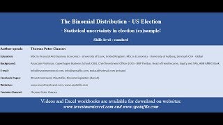 Ubanking Academy Excel - Binomial Distribution And Simulation