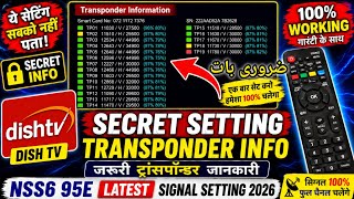 Dish Tv  Frequency information| Free DD dish setting| Transponder list 2026