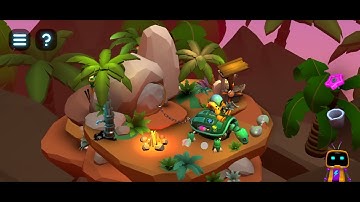 Tiny Robots Portal Escape Chapter 1 | GONE GRANDPA | Level 3 Jurassic Joyride Walkthrough Solution