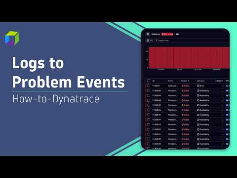 How to Trigger Problem Events from Logs │ OpenPipeline - Dynatrace