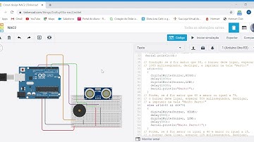 Simulação de Sensor de Estacionamento com HC-SR04 no TinkerCad (RM 84614)