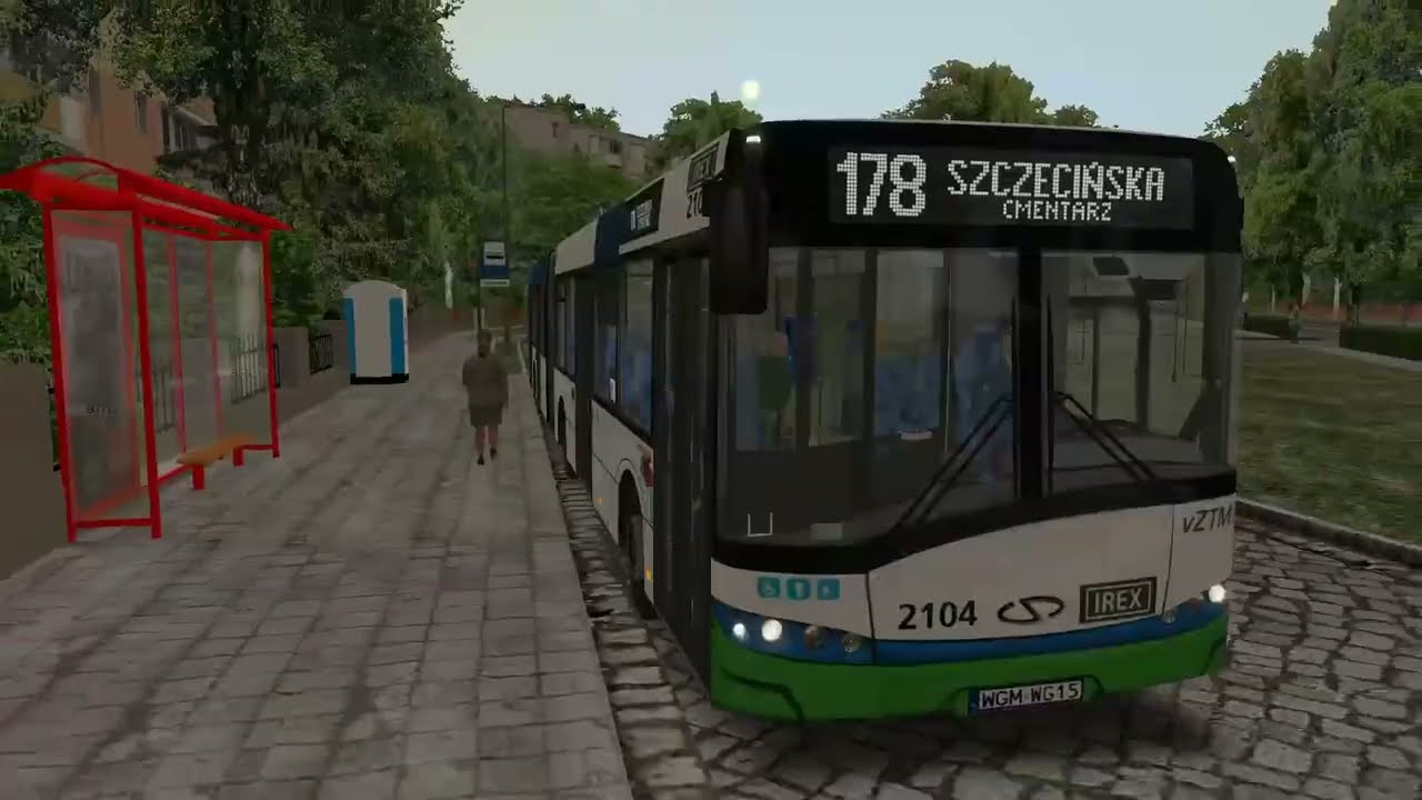 VZTM Szczecin - Linia 178 Osiedle Msciecino - Szczecinska Cmentarz | OMSI 2 - Solaris Urbino 18 Euro