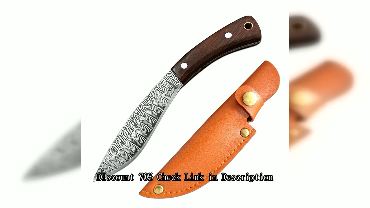 Professional Stainless Steel Cutting Knives Set with Sheaths - Boning Fish Kitchen Utility Barbecue