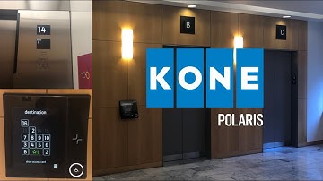 AMAZING KONE Polaris Destination Dispatch Traction Elevators In San Francisco, CA