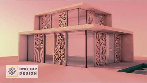 CNC TOP DESIGN | 3D Modern Panels Patterns decorative Square Grids for CNC Machines | P0220