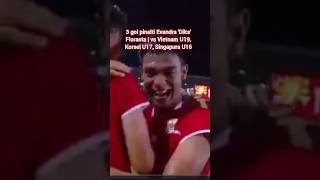 3 gol pinalti Evandra 'Diks' Florasta | vs Vietnam U19, Korsel U17, Singapura U16 #timnasindonesia