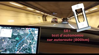 Tesla model 3 SR+  : Test de l'autonomie sur autoroute (800km).