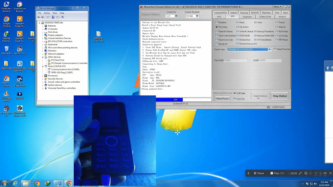 All SPD Feature Phone Factory Reset with Miracle Box, GSM Aladdin 2025