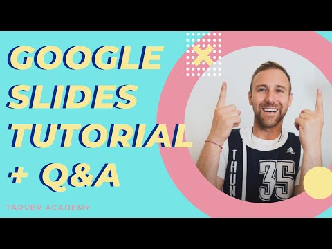 Google Slides Tutorial Instructional Video