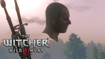 Witcher 3 - Funny Vesemir Floating Head Bug