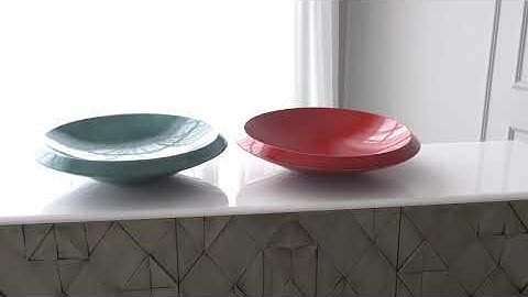 Low Bowl-Round-Teal and Low Bowl-Round-Red