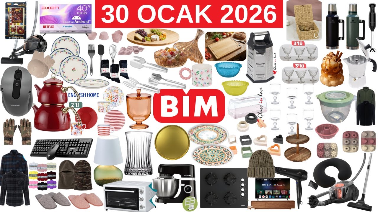 ÇEYİZ İSTEYENLER | MUTFAK EŞYALARI SEVENLER | BİM 30 OCAK 2026 AKTÜEL İNDİRİMLERİ
