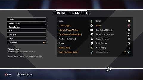 My apex stats/settings reveal
