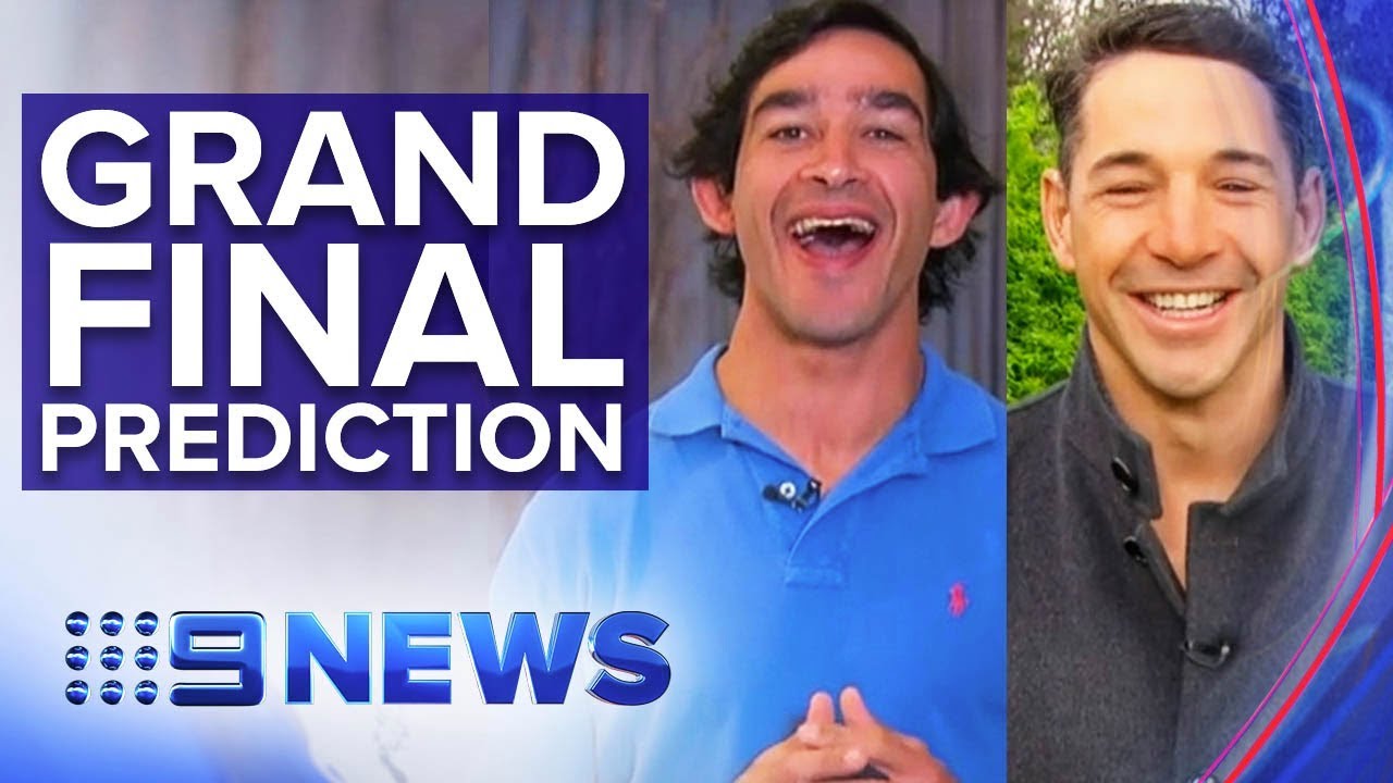 60 minutes makeover Thurston and Slater predict NRL Grand Final winner | Nine News Australia