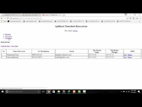 Aplikasi Timesheet Karyawan Youtube