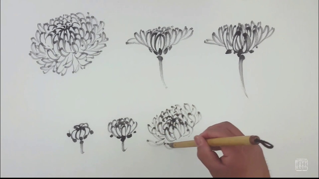 2019-013 국화(墨菊) 꽃 표현