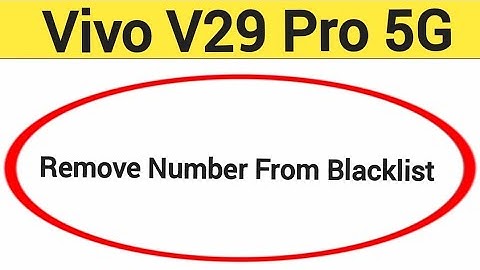 How to remove number from blacklist in Vivo V29 Pro 5G | Vivo V29e 5G, call block kaise karen
