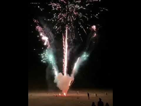 Biohazard 100 shot firework ☣️ - YouTube