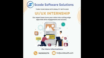 UI UX Internship l Scode Software Solutions l Cuddalore #uxdesigninstitute #uiuxdesigner #uicourse