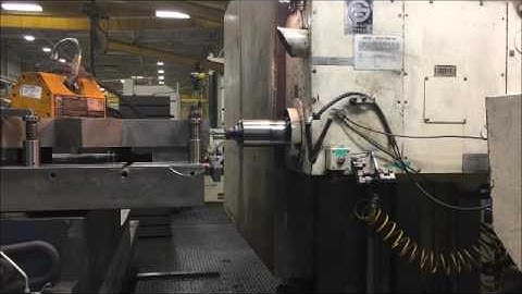 GIDDINGS & LEWIS G50 T X CNC TABLE TYPE HORIZONTAL BORING MILL