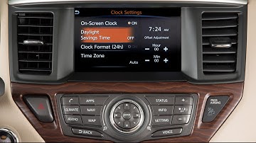 2018 Nissan Pathfinder - Setting the Clock with Navigation Type B