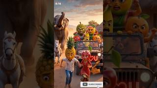 🍍🍒 Ghar Walon Se Bhaage Do Dil | Fruit Face Love Story ❤️