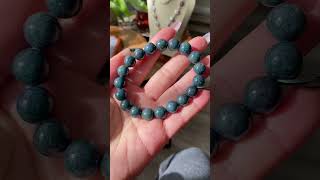 High Grade Raw Red Green Epidote gemstone green treasure ruby zoisite smooth round bead bracelet