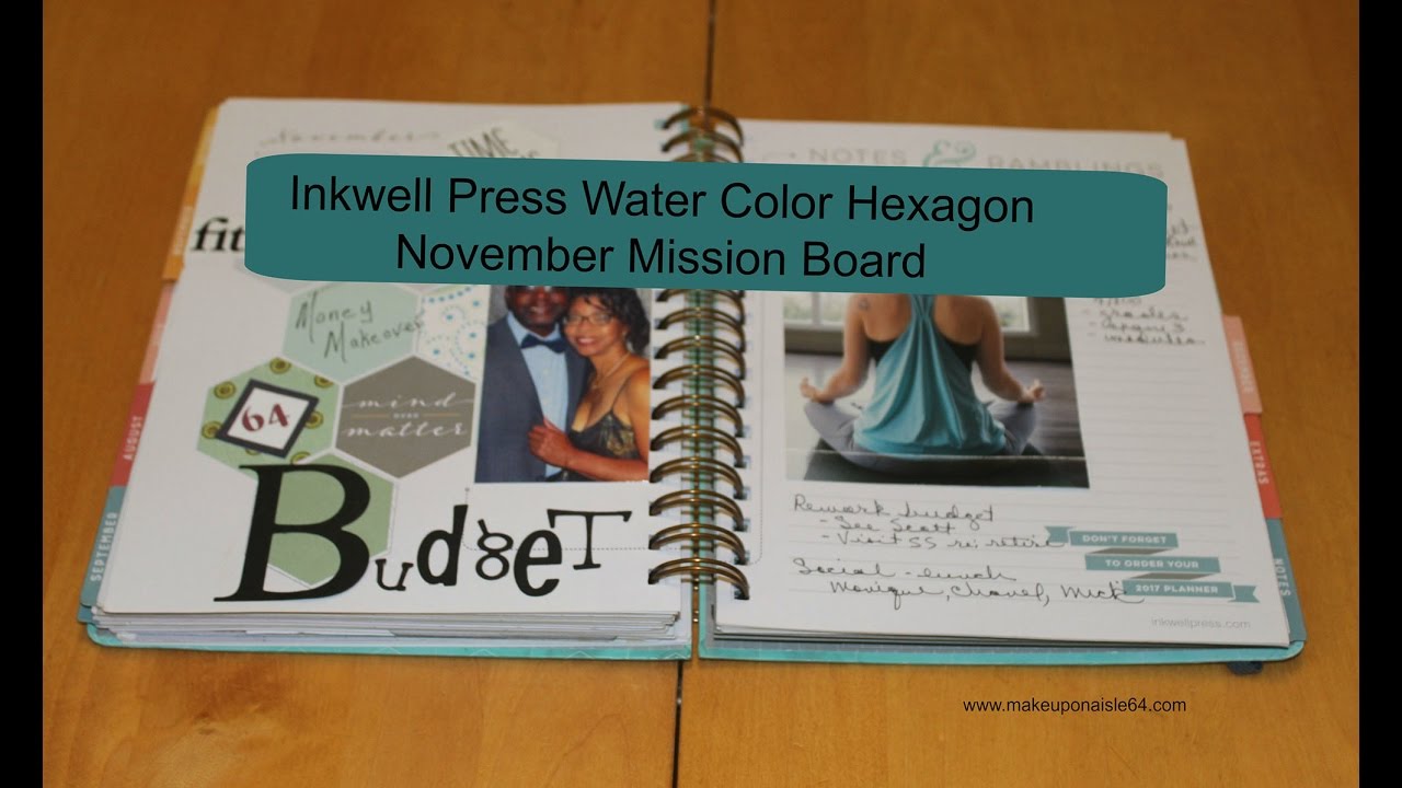 Plan With Me November Mission Board Inkwell Press - YouTube