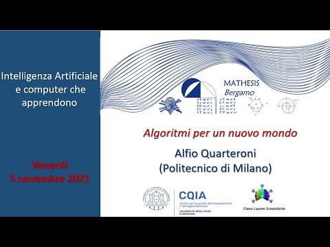 Algoritmi per un nuovo mondo   Alfio Quarteroni (Politecnico di Milano – EPF di Losanna)