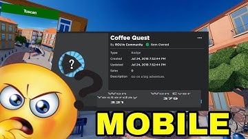 "THE COFFEE QUEST" GUIDE ON MOBILE | SECRET KILL EFFECT CALLED “TCcube" IN ARSENAL ROBLOX?