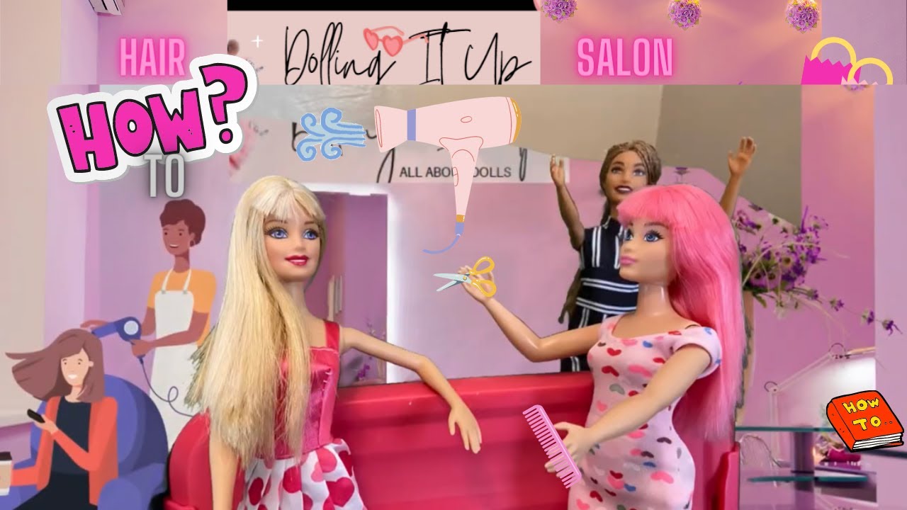 How To Wash Your Barbie Dolls Hair - YouTube