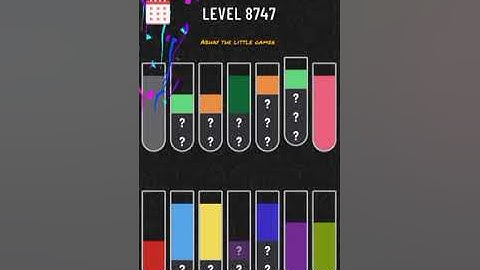 Water sort puzzle level 8747