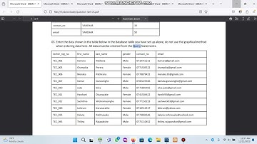 DBMS Question set 05|Java Institute