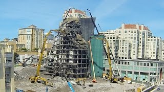 8-month demolition of an entire city block in San Francisco in one minute (Cathedral Hill Hotel)