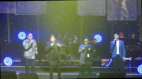 Martin Nievera with Ogie, Jed and Darren Espanto a...