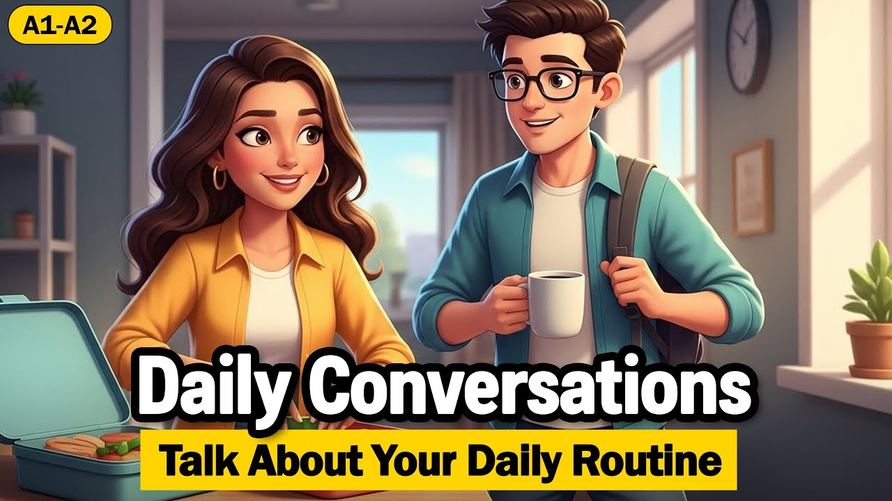 Talk About Your Daily Routine in English | Easy Podcast Conversation ...