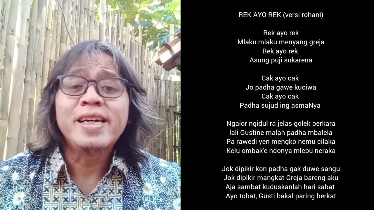 Rek Ayo Rek (versi Rohani) Lirik Stola. Voc. Didiek Prasetya