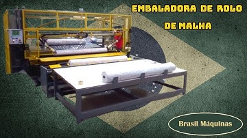 Automated Fabric Roll Packing Machine - Wrepping Machine Fabric or mesh - Brasil Máquinas/Brastec