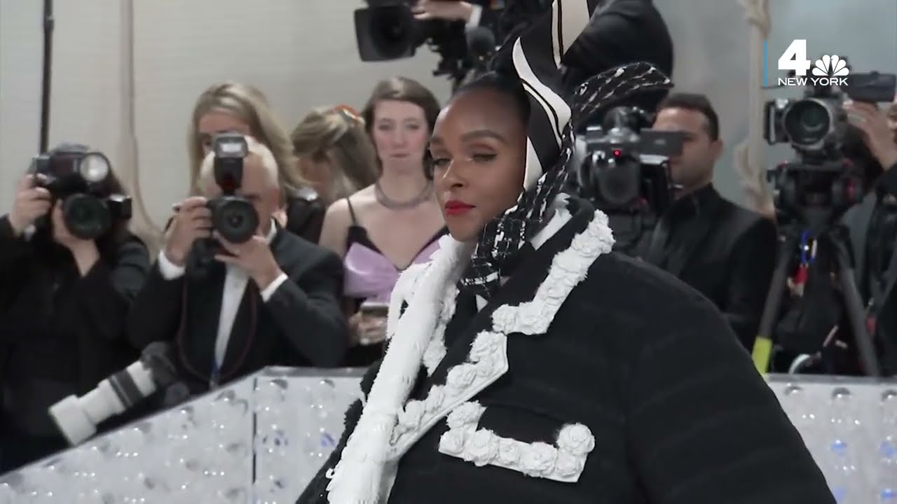 Janelle Monáe Transforms, Lifts Up Her Dress on Met Gala Carpet | NBC New York
