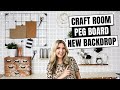 Craft Room Pegboard Ideas & Organization!