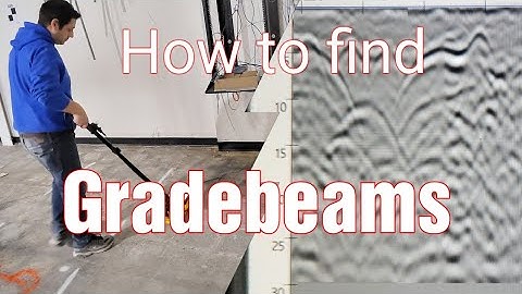 How to find Gradebeams in concrete using GPR | ground penetrating radar