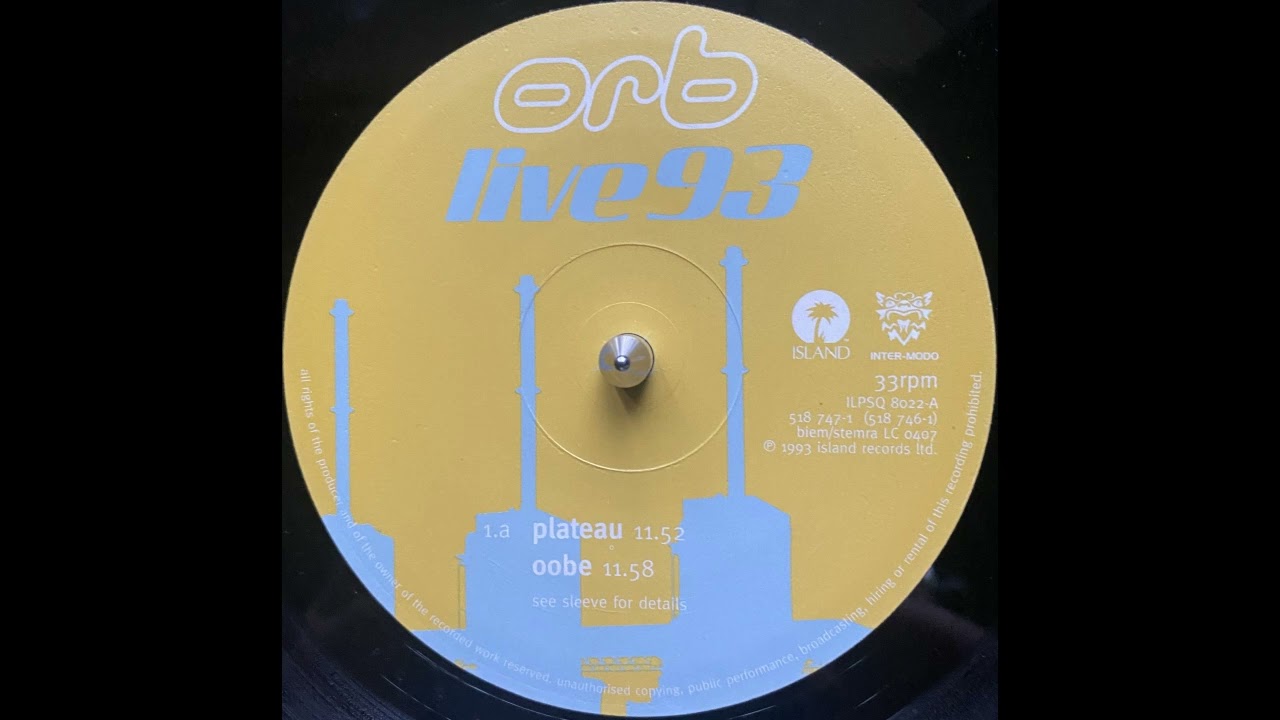 Orb - Live 93 - Plateau & O.O.B.E. - YouTube